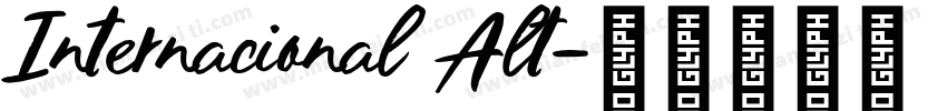 Internacional Alt字体转换
